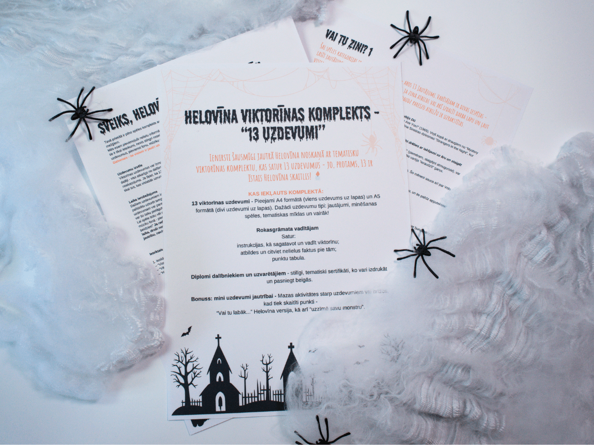 Digitālais fails - Helovīna Viktorīnas Komplekts “13 uzdevumi”