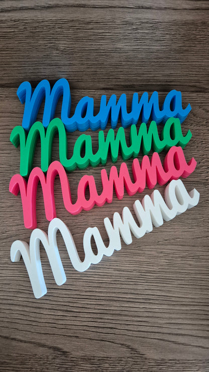 Foto rāmītis ar uzrakstu “Mamma” - sirsnīga dāvana mammai