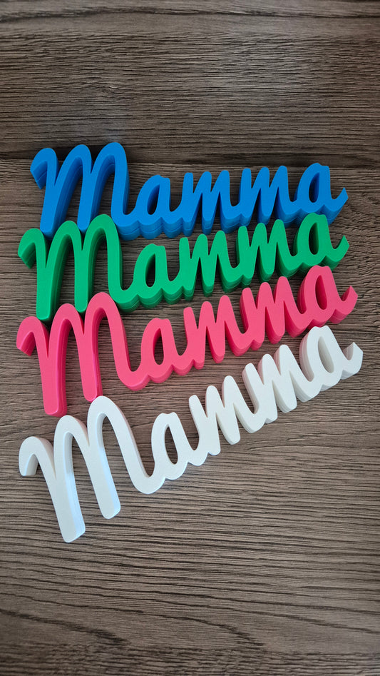 Foto rāmītis ar uzrakstu “Mamma” - sirsnīga dāvana mammai