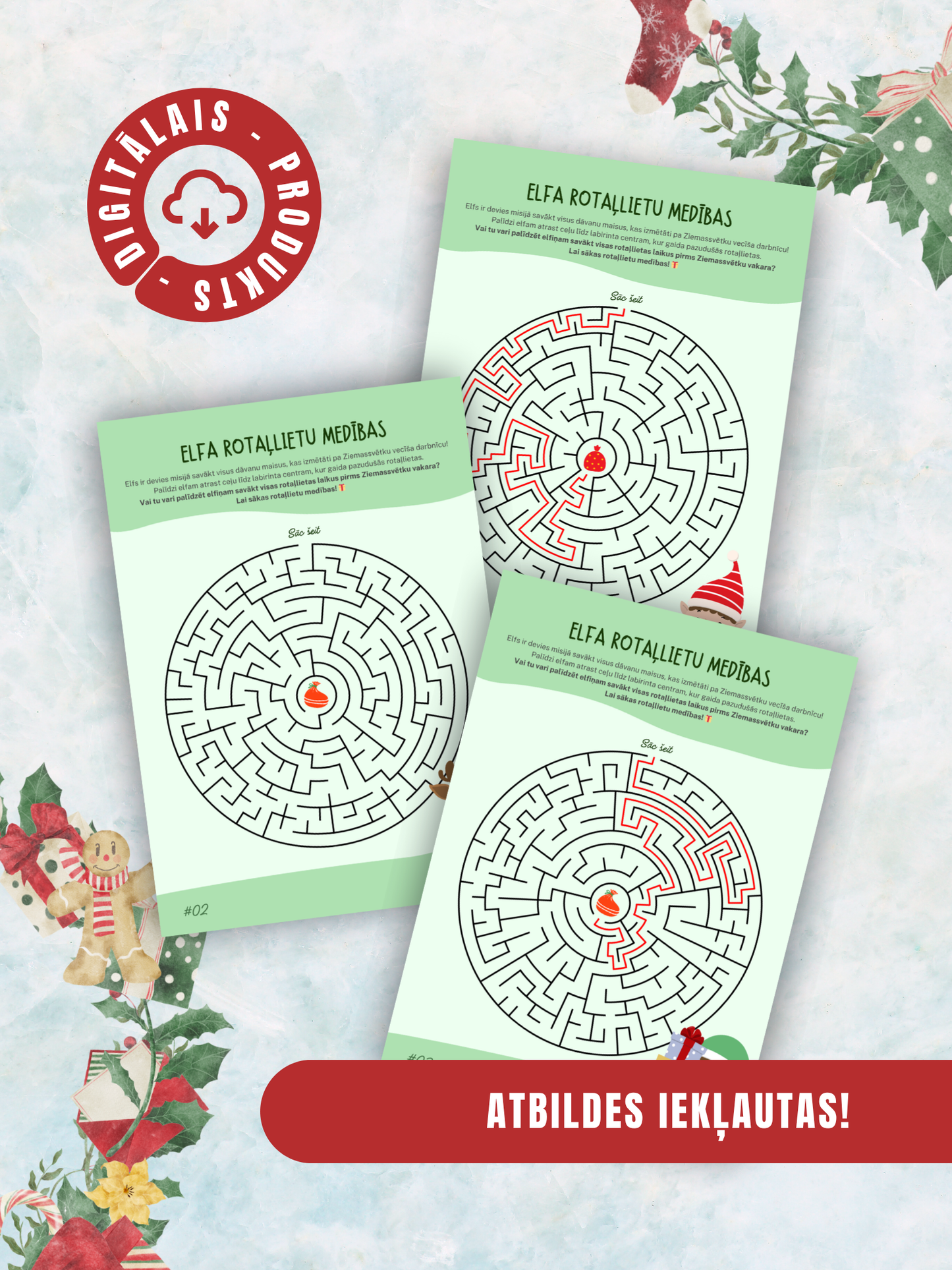 Digitālais fails - Ziemassvētku labirints