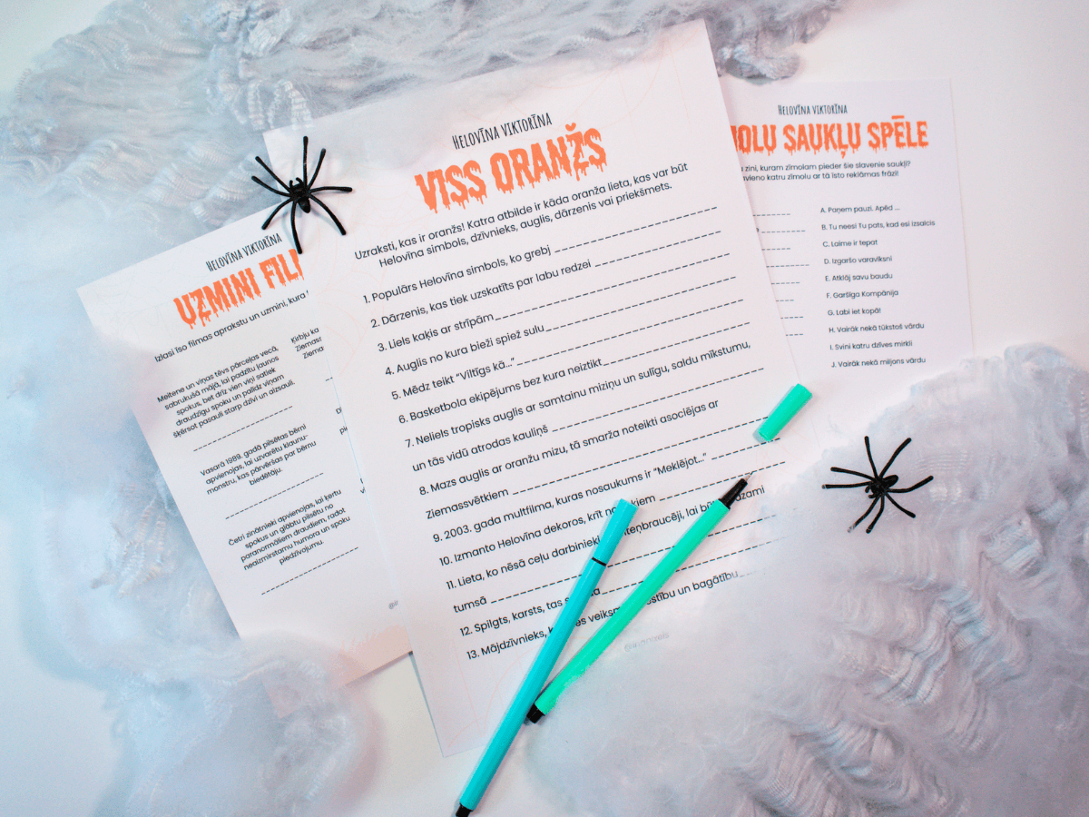 Digitālais fails - Helovīna Viktorīnas Komplekts “13 uzdevumi”