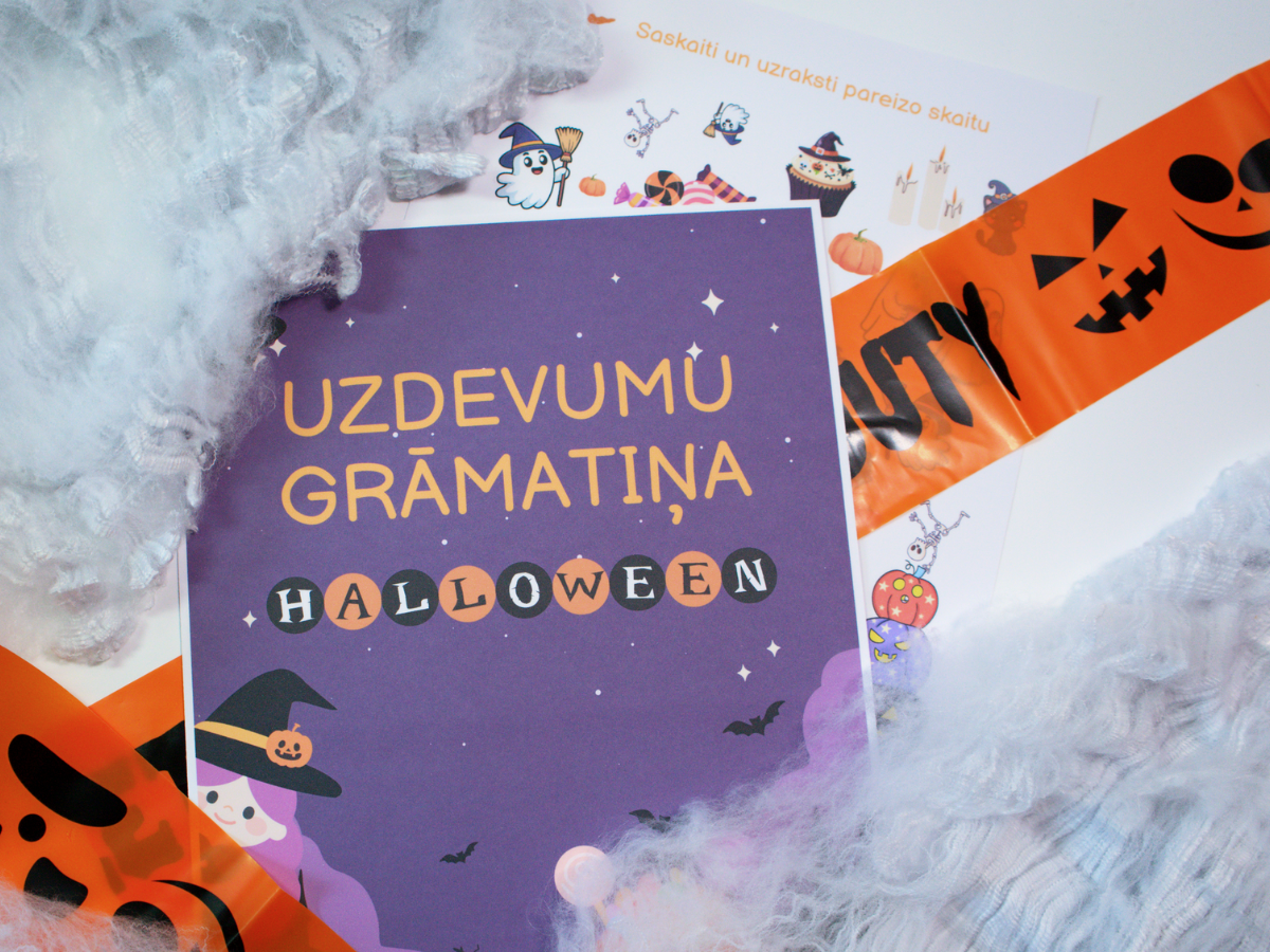 Digitālais fails - Helovīna uzdevumu grāmatiņa bērniem