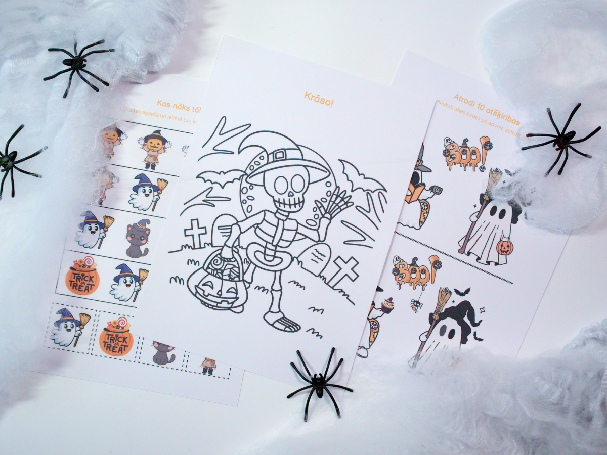 Digitālais fails - Helovīna uzdevumu grāmatiņa bērniem