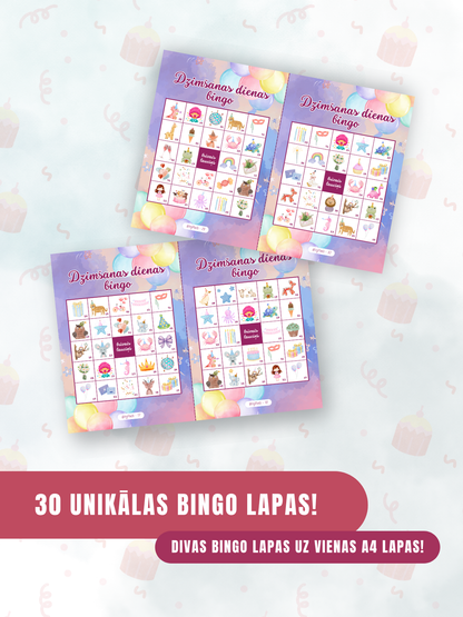 Digitālais fails - Dzimšanas dienas BINGO
