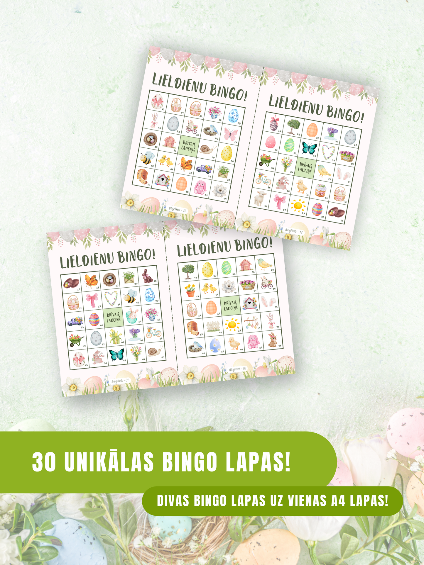 Digitālais fails - Lieldienu BINGO
