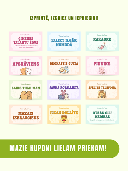 Digitālais fails - Lieldienu kuponi bērniem