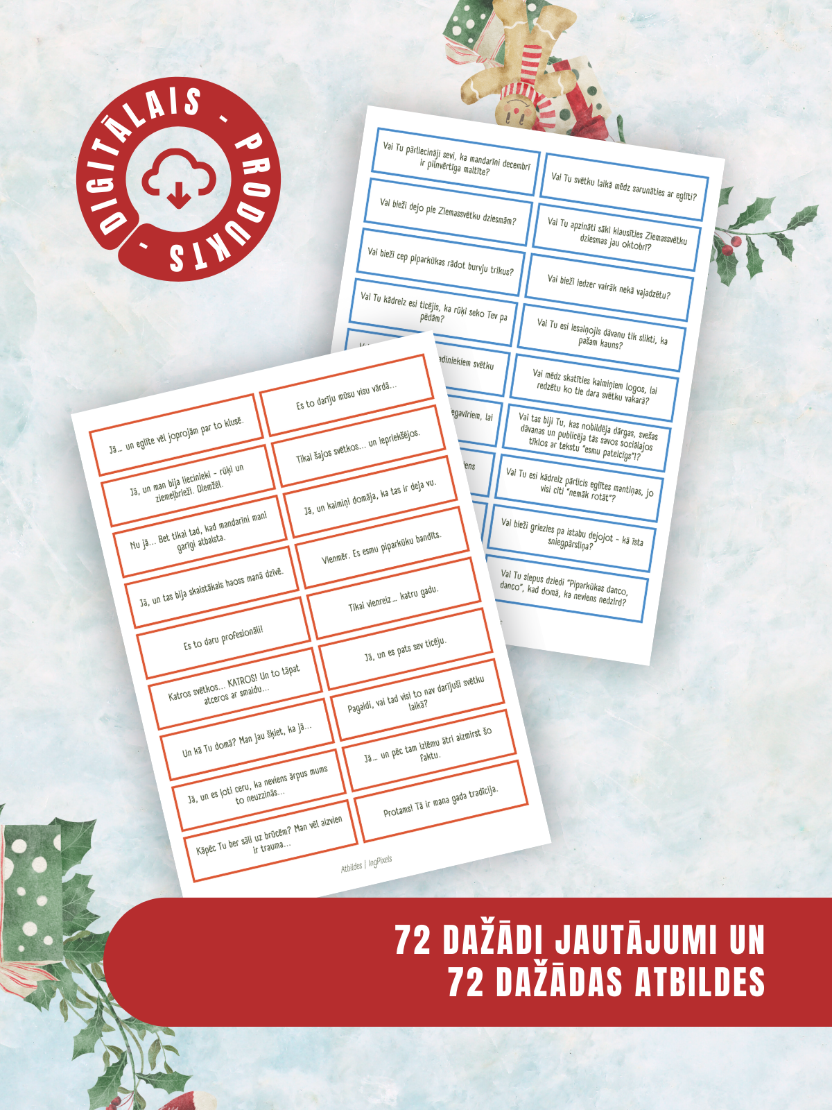 Digitālais fails - Lustīgās atbildes - Ziemassvētku versija