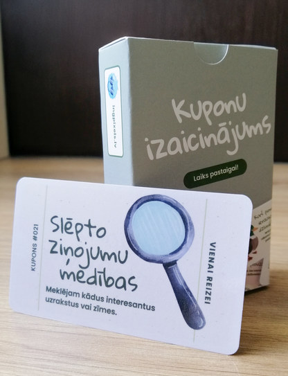 Kuponu izaicinājums – Laiks pastaigai!