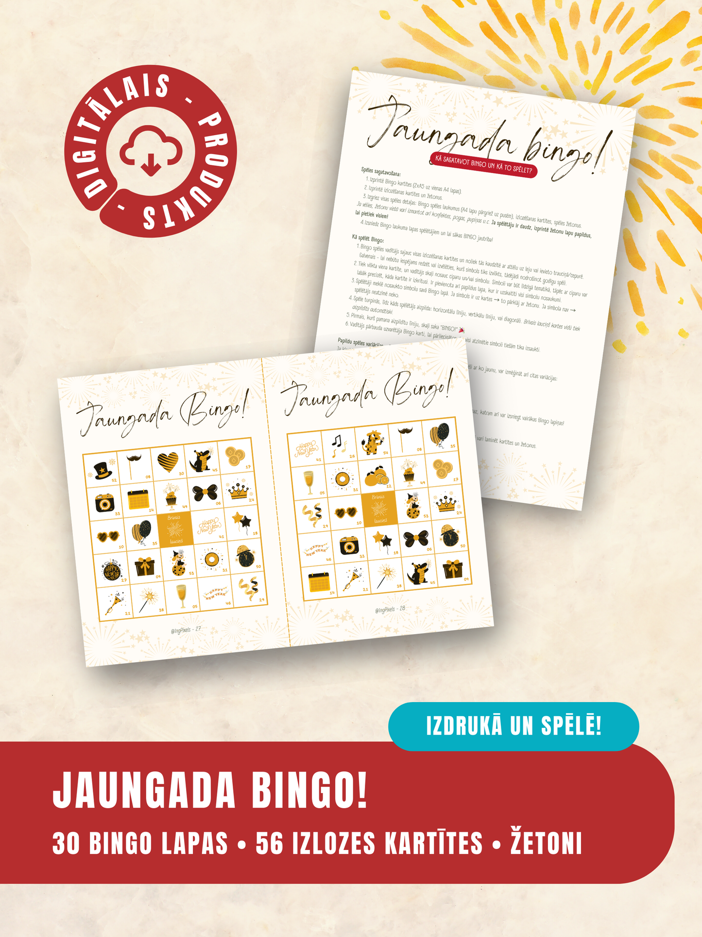 Digitālais fails - Jaungada BINGO