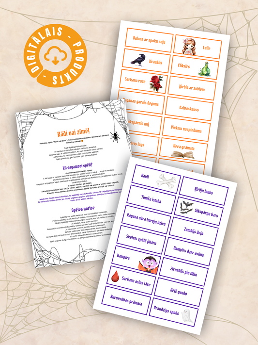 Digitālais fails - Rādi vai zīmē - Helovīna spēle