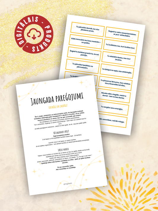 Digitālais fails - Jaungada pareģojumi - Sirsnīgi pareģojumi Jaunā gada ballītei