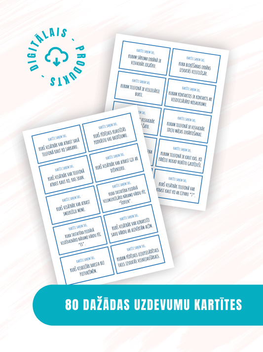 Digitālais fails - Kas ir manā telefonā? - Viesību spēle