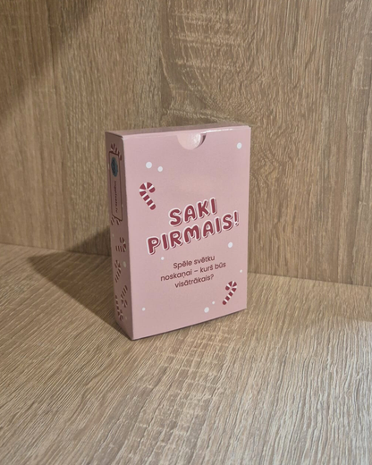 Saki Pirmais - Ātruma un Asprātības Spēle Svētku Noskaņās