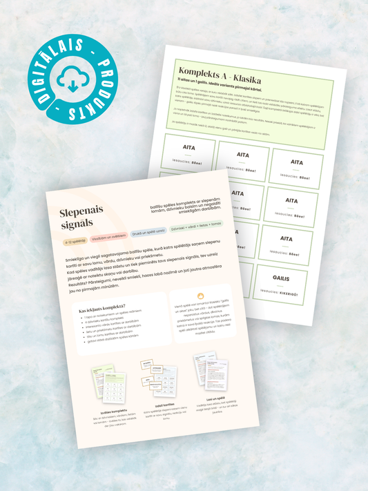 Digitālais fails - Slepenais signāls - Jautra ballīšu spēle ar slepenām lomām