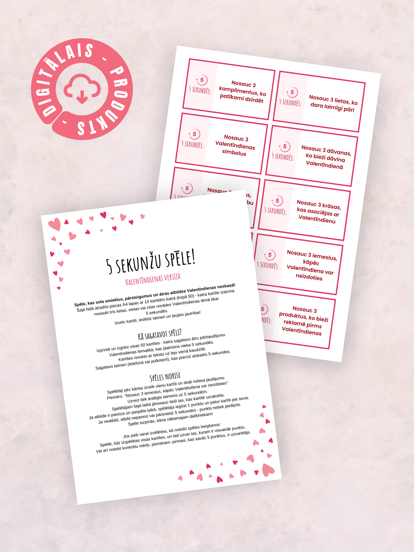 Digitālais fails - 5 sekunžu spēle - Valentīndienas versija