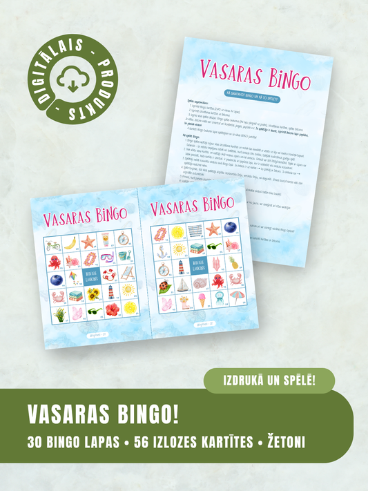 Digitālais fails - Vasaras BINGO
