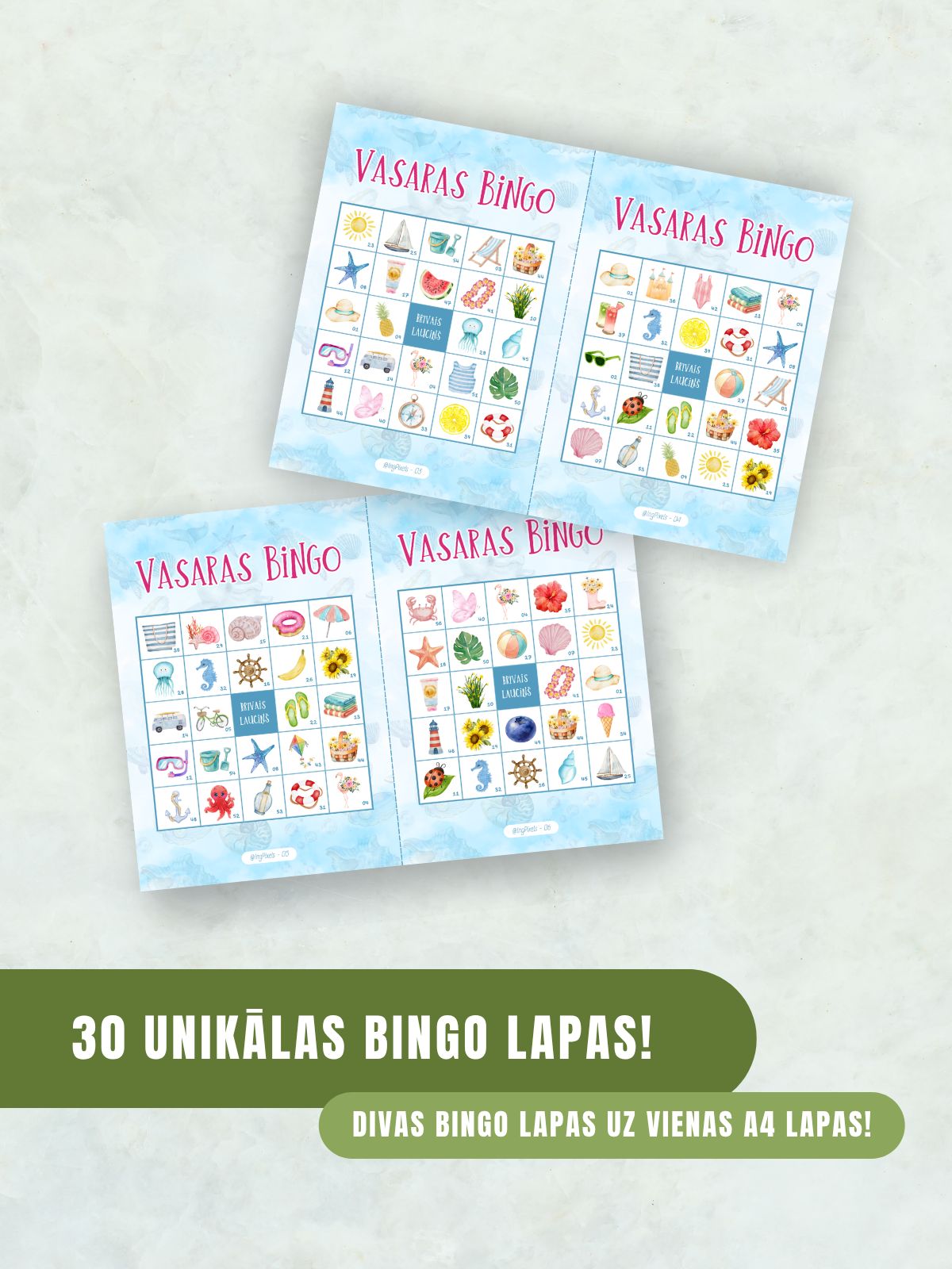 Digitālais fails - Vasaras BINGO