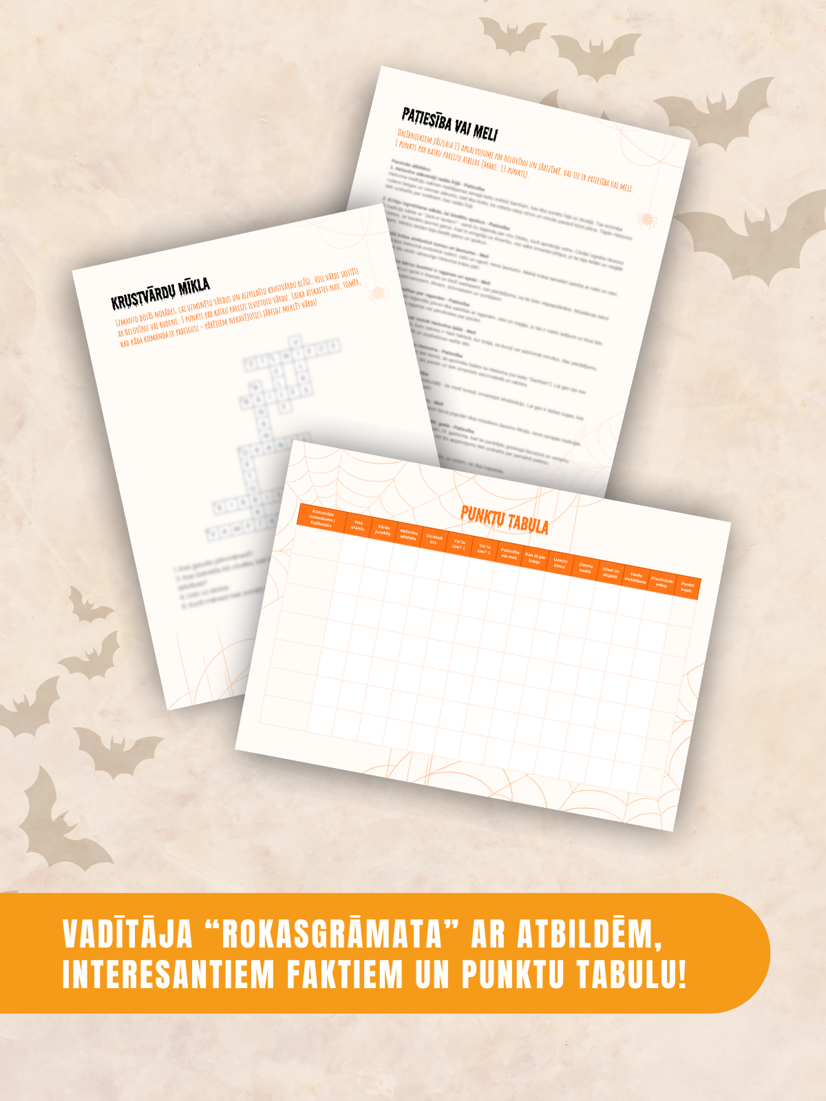 Digitālais fails - Helovīna Viktorīnas Komplekts “13 uzdevumi”