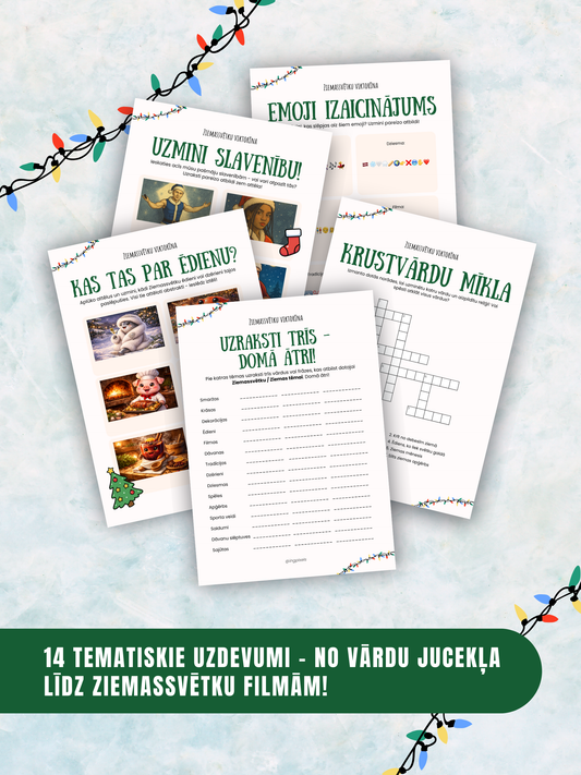 Digitālais fails - Ziemassvētku Viktorīnas Komplekts