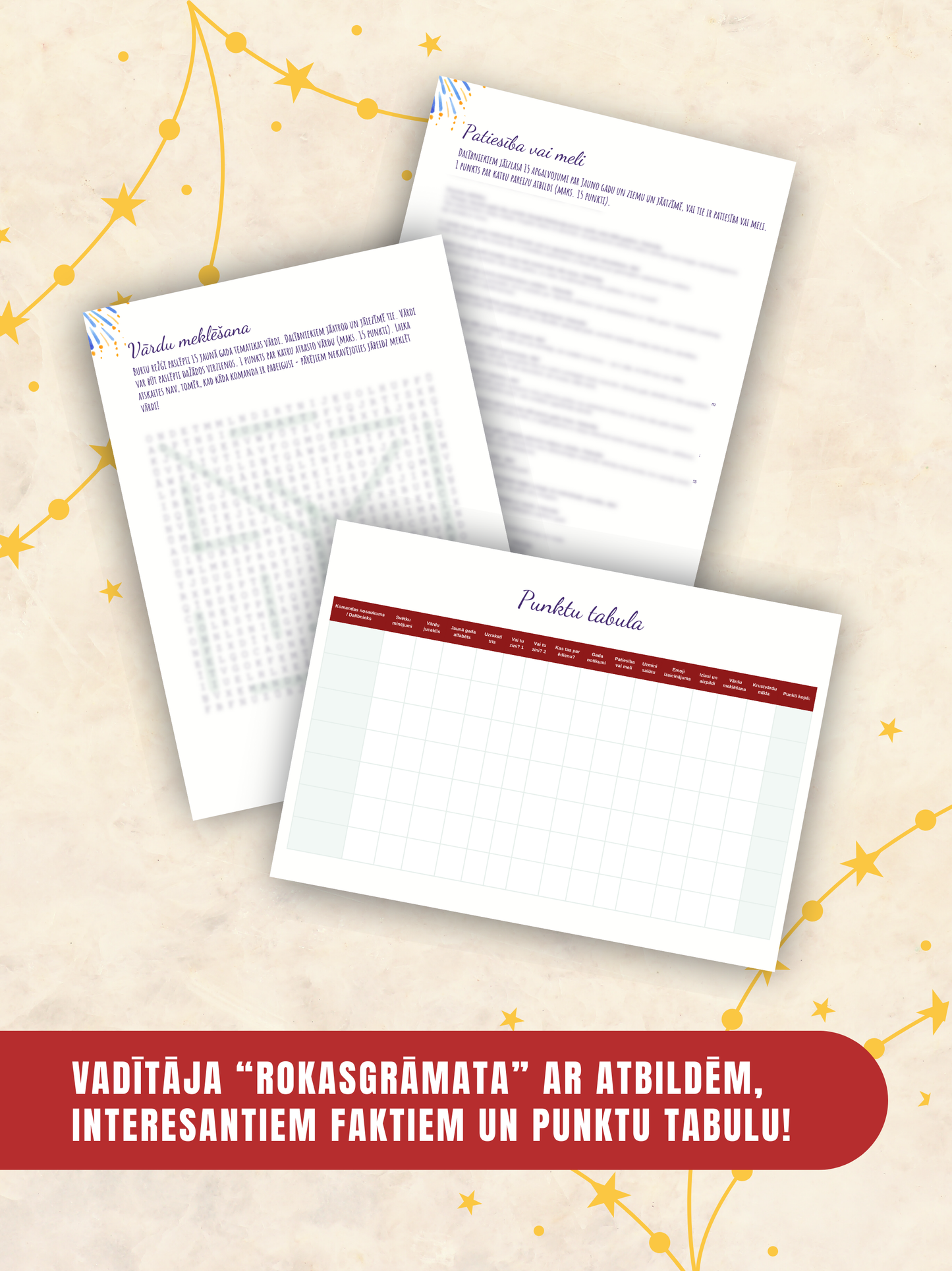 Digitālais fails - Jaungada Viktorīnas Komplekts