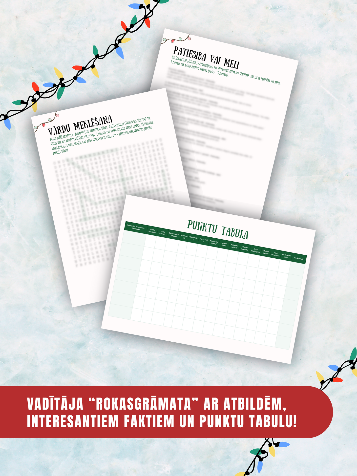 Digitālais fails - Ziemassvētku Viktorīnas Komplekts