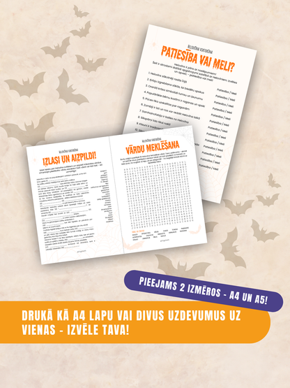 Digitālais fails - Helovīna Viktorīnas Komplekts “13 uzdevumi”