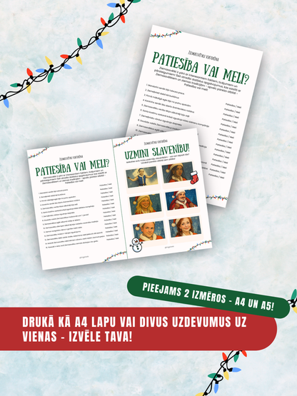 Digitālais fails - Ziemassvētku Viktorīnas Komplekts