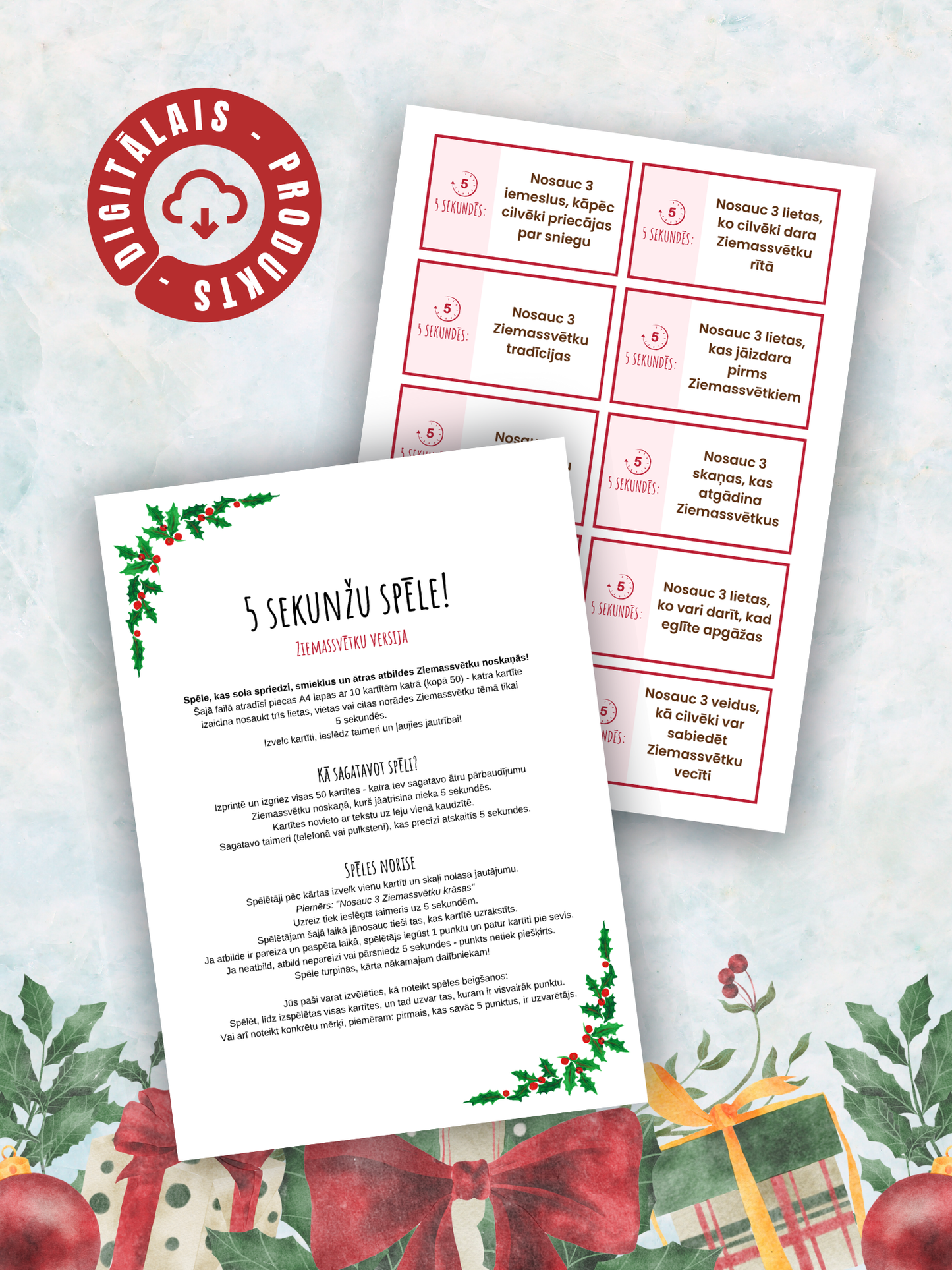 Digitālais fails - 5 sekunžu spēle - Ziemassvētku versija