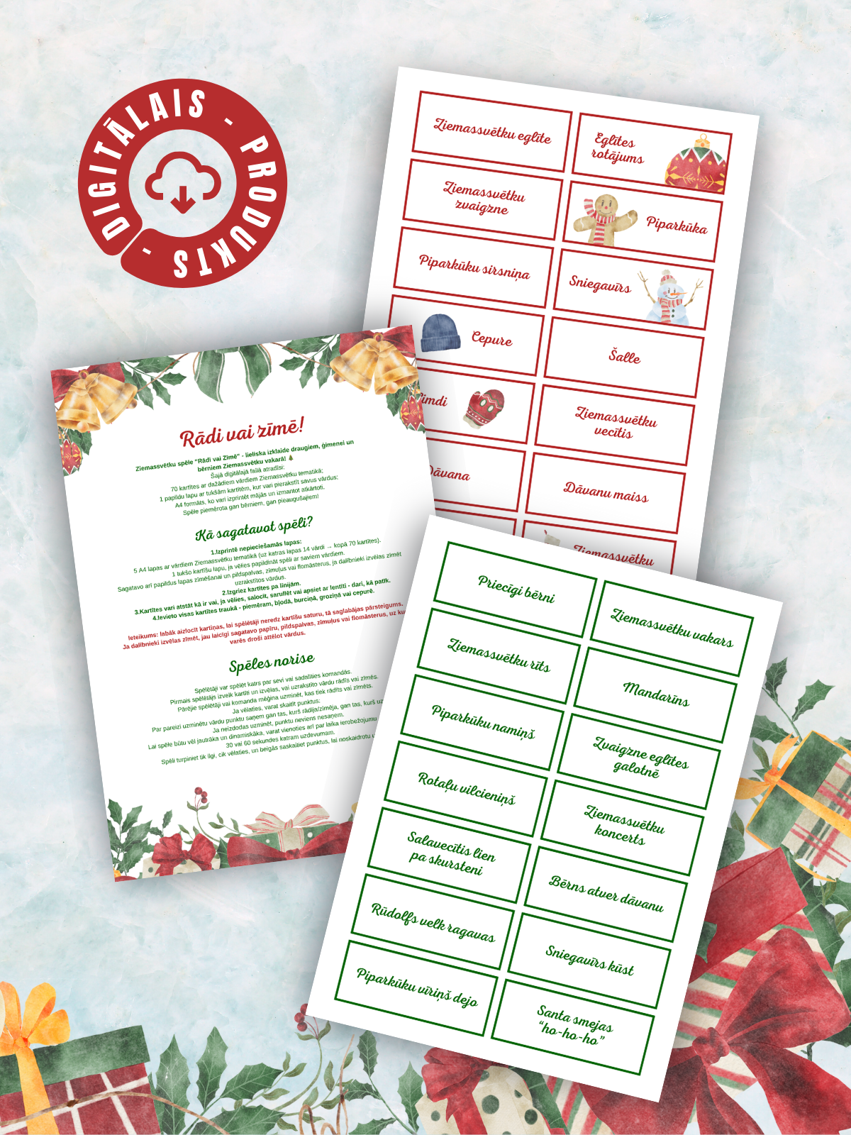 Digitālais fails - Rādi vai zīmē - Ziemassvētku spēle