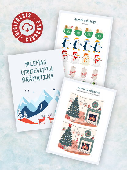 Digitālais fails - Ziemas uzdevumu grāmatiņa bērniem